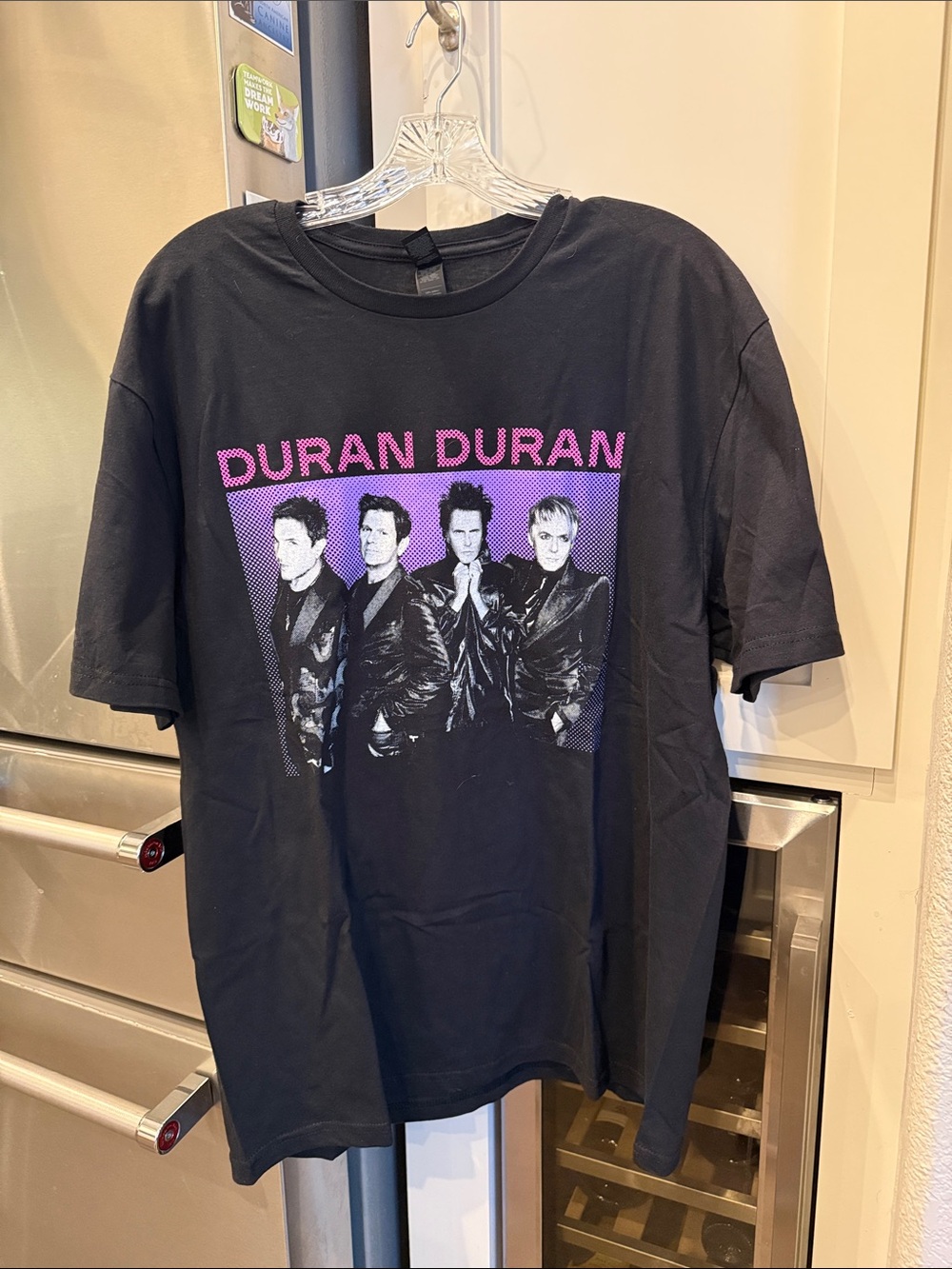 Black Duran Duran Official Band Tee with Purple Graphic, European Tour 2024, L